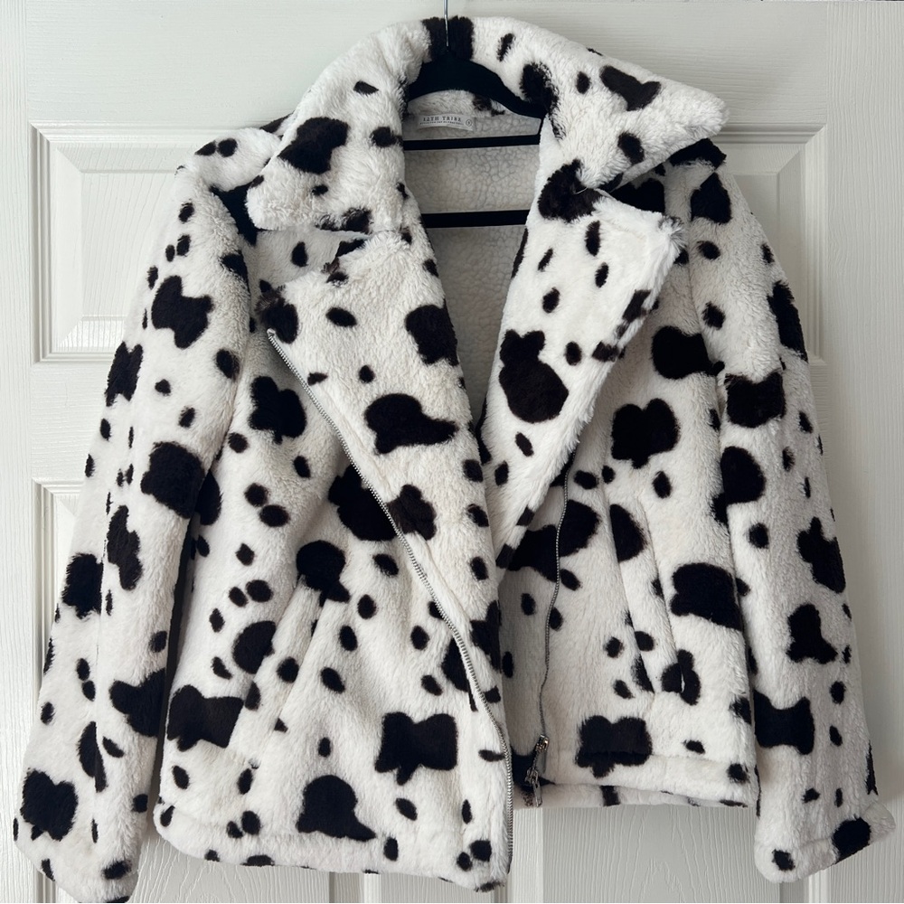 12th Tribe Cow Print Jacket